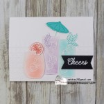 This technique starts as an emboss-resist technique, but then we iron off the heat embossed image leaving just the white cardstock.