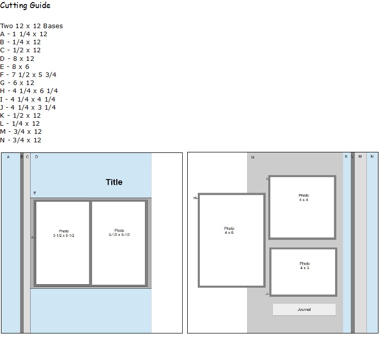 Scrapbook Layout Sketch